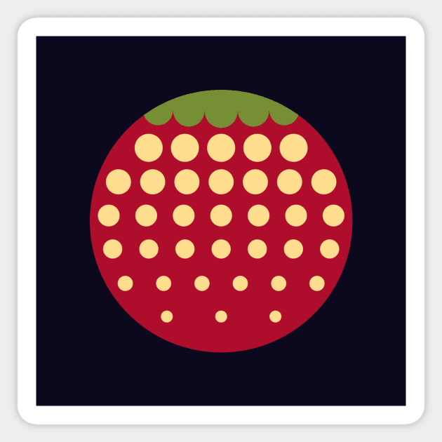 strawberry || russian black Sticker by Ia-Po